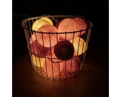 Тайская гирлянда бордовая