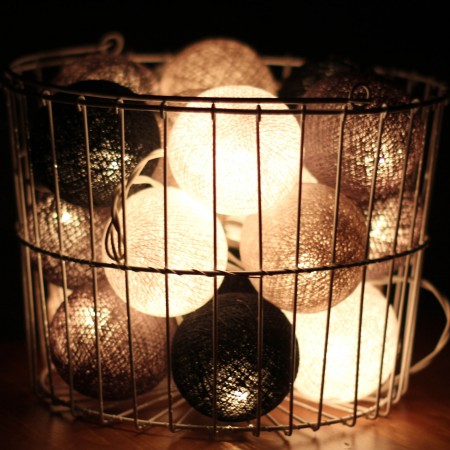 Тайская гирлянда черно-серая, VamVigvam