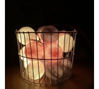 Тайская гирлянда розово-серая