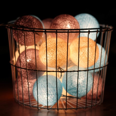 Тайская гирлянда серо-голубая, VamVigvam