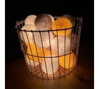 Тайская гирлянда желто-серая