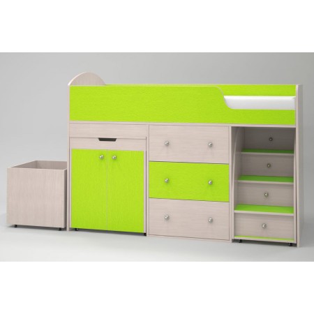 Кровать - чердак Малыш 180х80 см, Ярофф  (Легенда, Гармония)